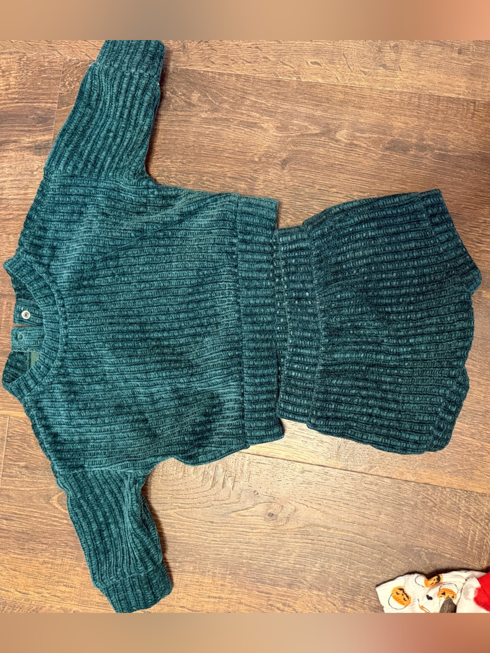 Cat & Jack Teal Ribbed Knit Baby Two-Piece Set